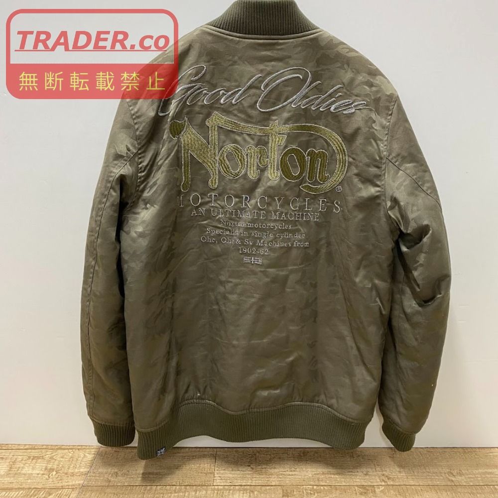 08w16592 Norton（ノートン）ラメ使い迷彩ジャガード 中綿 MA-1 