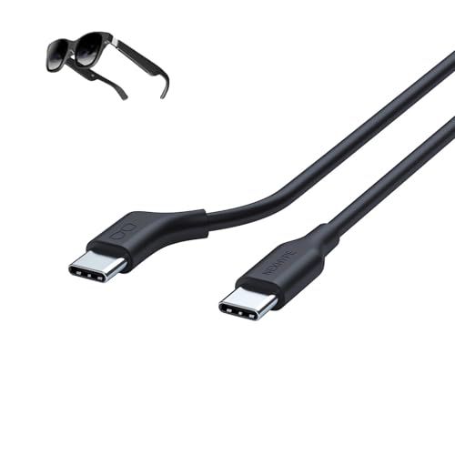 USB-C-USB-C 케이블 1M 4K @60Hz 비디오 출력 호환 동축 디스플레이 케이블 VR 글래스/XREA-L 에어 프로/NREA-L 모바일 모니터/휴대용 모니터 호환 USB 3.2 Gen 2 최대 10Gbps a51c97ec