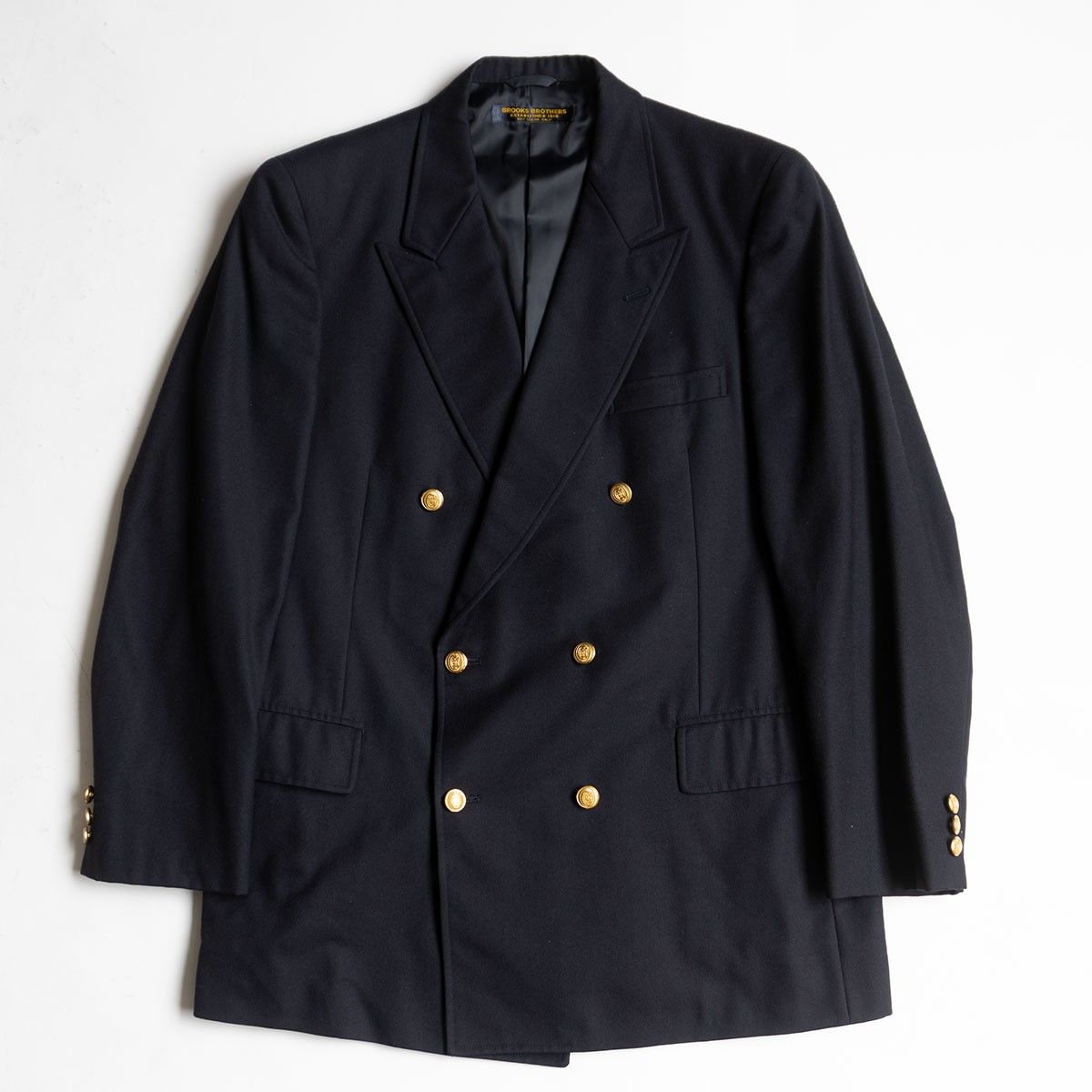 最高級品】BROOKS BROTHERS【テーラードジャケット /紺ブレ】100AB7 