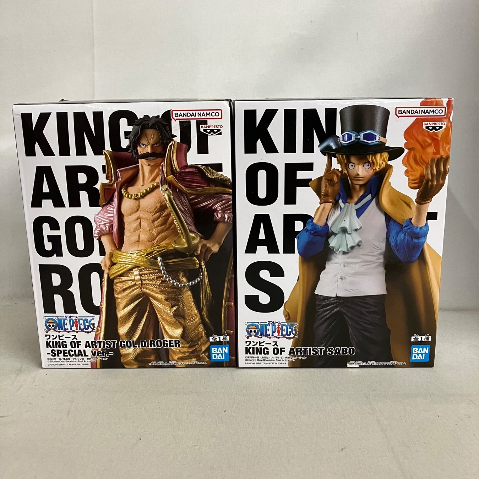 未開封 ワンピース KING OF ARTIST サボ ロジャー フィギュア 8個 