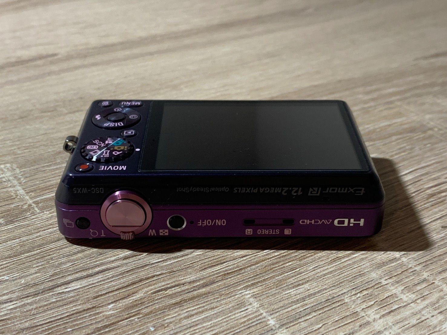 0437 Sony ソニー Cyber-shot DSC-WX5 パープル デジカメ 動作確認済み