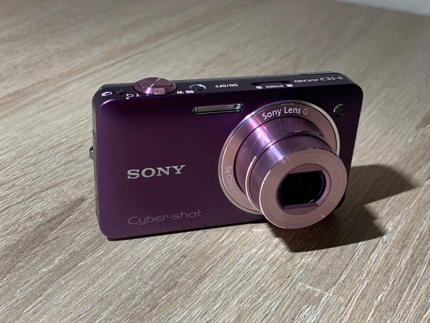 0437 Sony ソニー Cyber-shot DSC-WX5 パープル デジカメ 動作確認済み