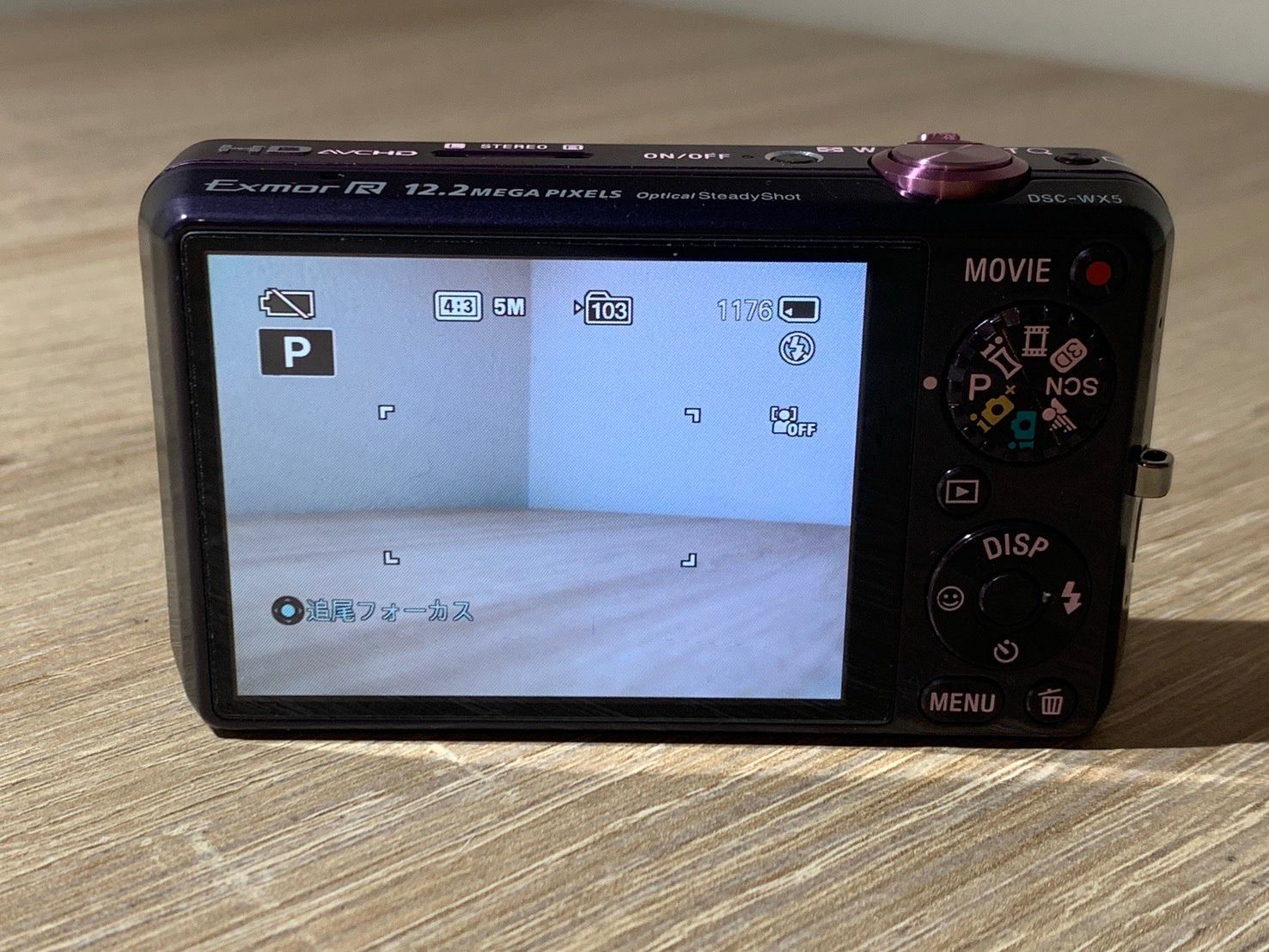 0437 Sony ソニー Cyber-shot DSC-WX5 パープル デジカメ 動作確認済み