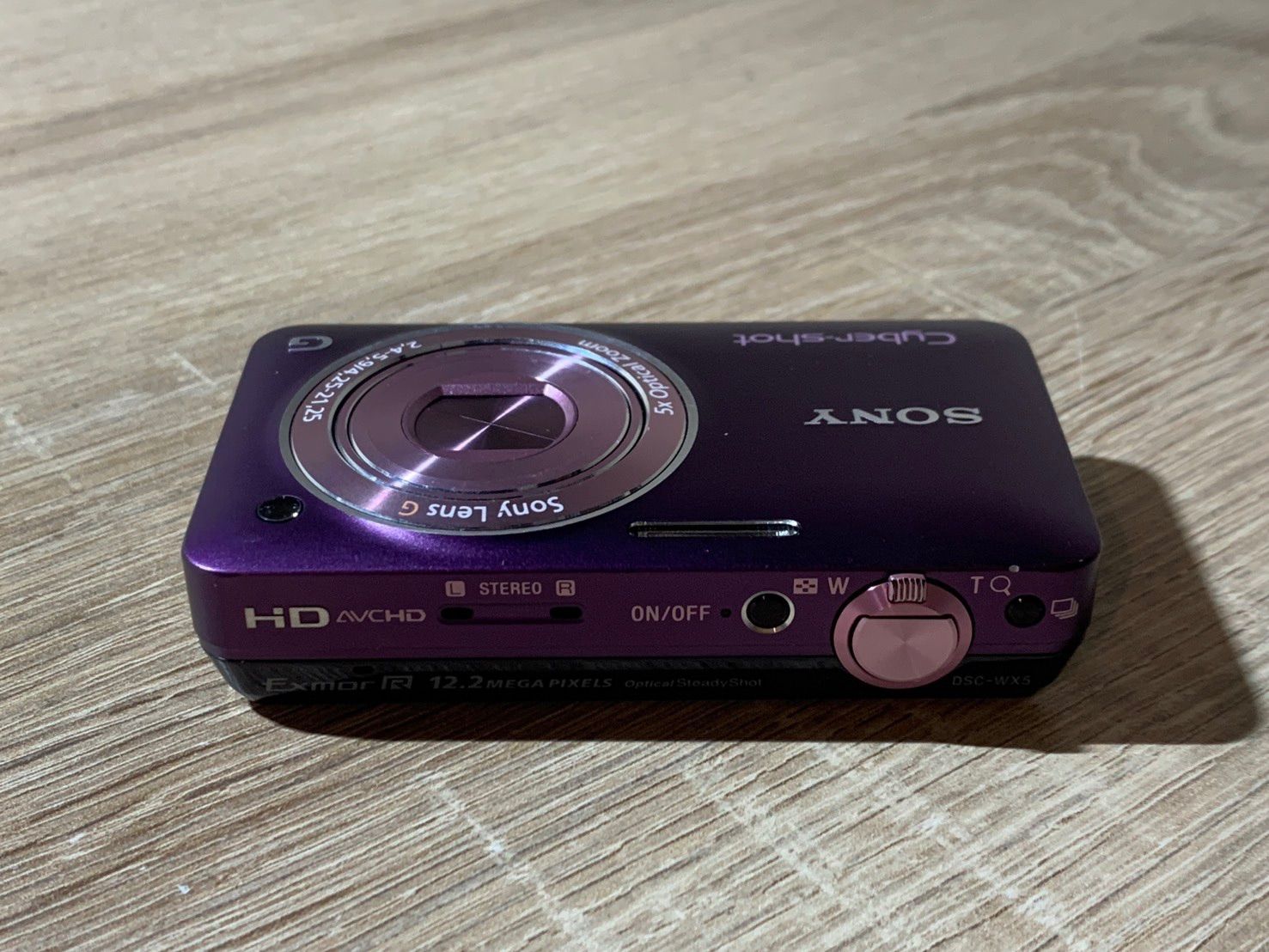 0437 Sony ソニー Cyber-shot DSC-WX5 パープル デジカメ 動作確認済み
