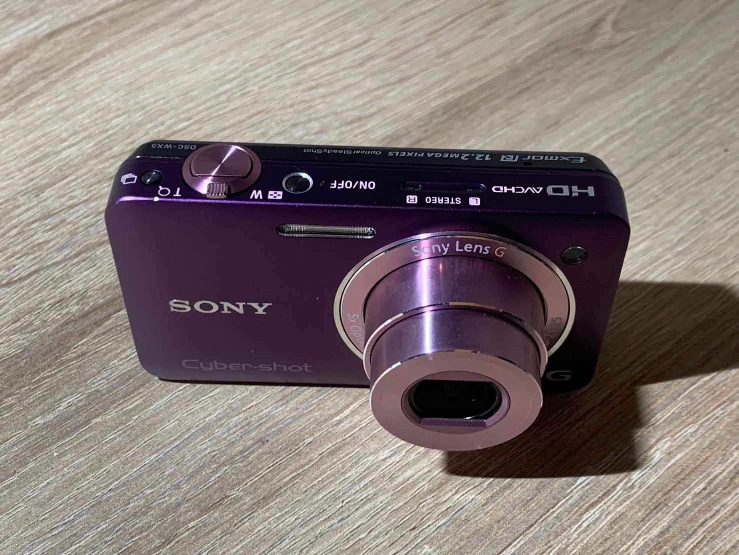 0437 Sony ソニー Cyber-shot DSC-WX5 パープル デジカメ 動作確認済み