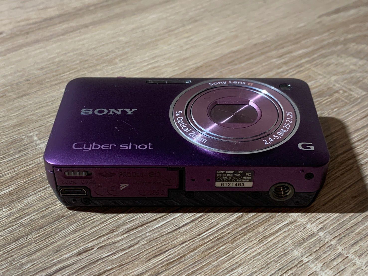 SONY Cyber-shot パープル コンパクトデジタルカメラ 0514 Sony ソニー Cyber-shot DSC-WX5 パープル デジカメ 動作確認済み