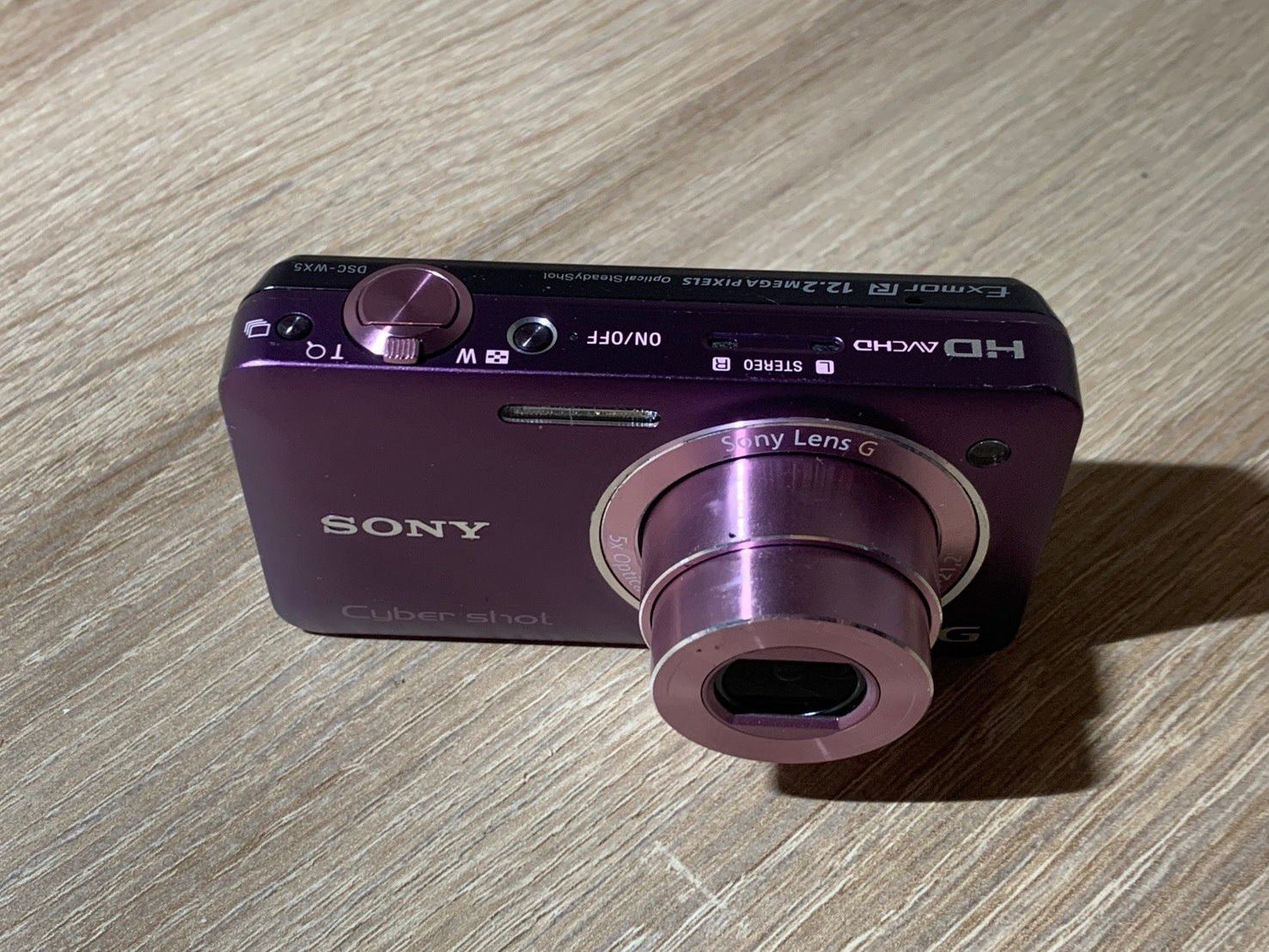 0514 Sony ソニー Cyber-shot DSC-WX5 パープル デジカメ 動作確認済み