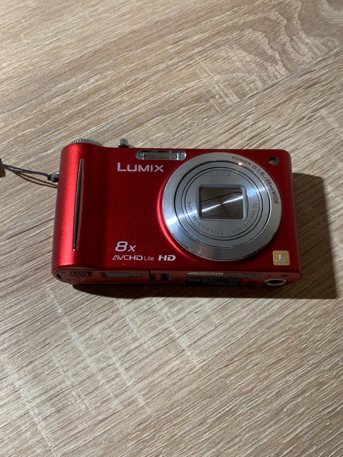 0362 Panasonic Lumix DMC-ZX3 レッド デジカメ 動作確認済み 【コ