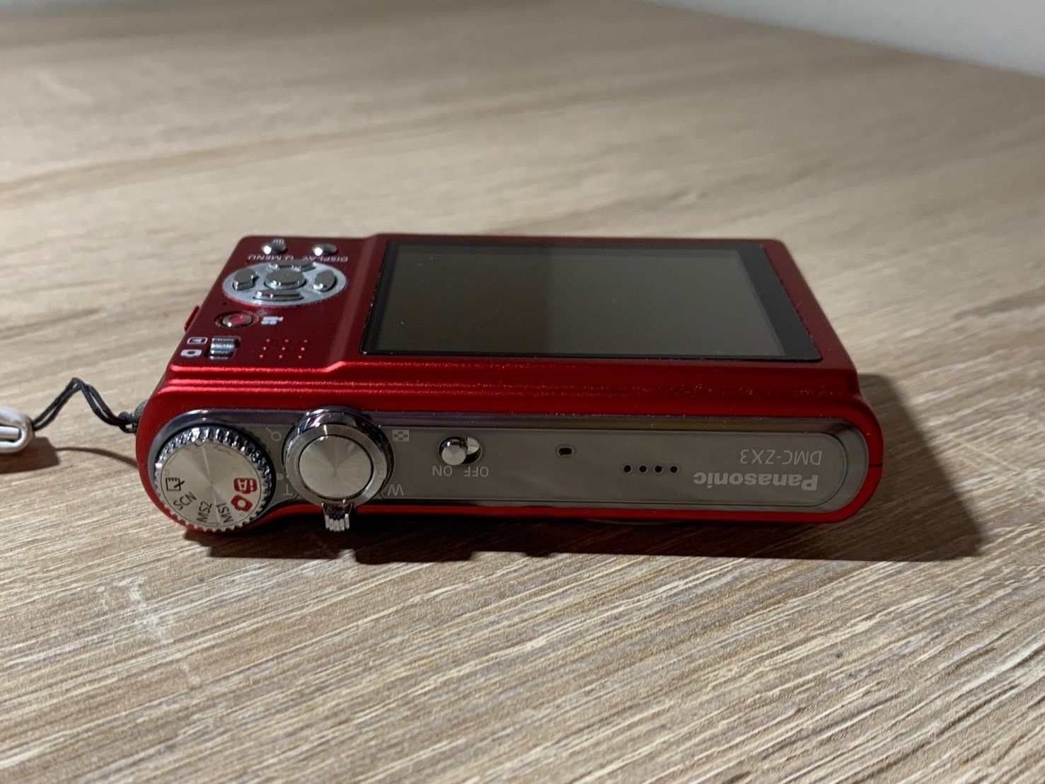 0362 Panasonic Lumix DMC-ZX3 レッド デジカメ 動作確認済み 【コ