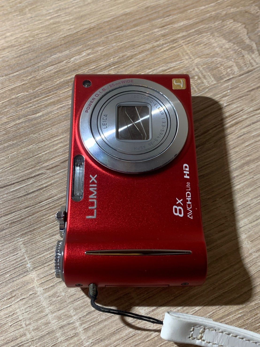 0362 Panasonic Lumix DMC-ZX3 レッド デジカメ 動作確認済み 【コ