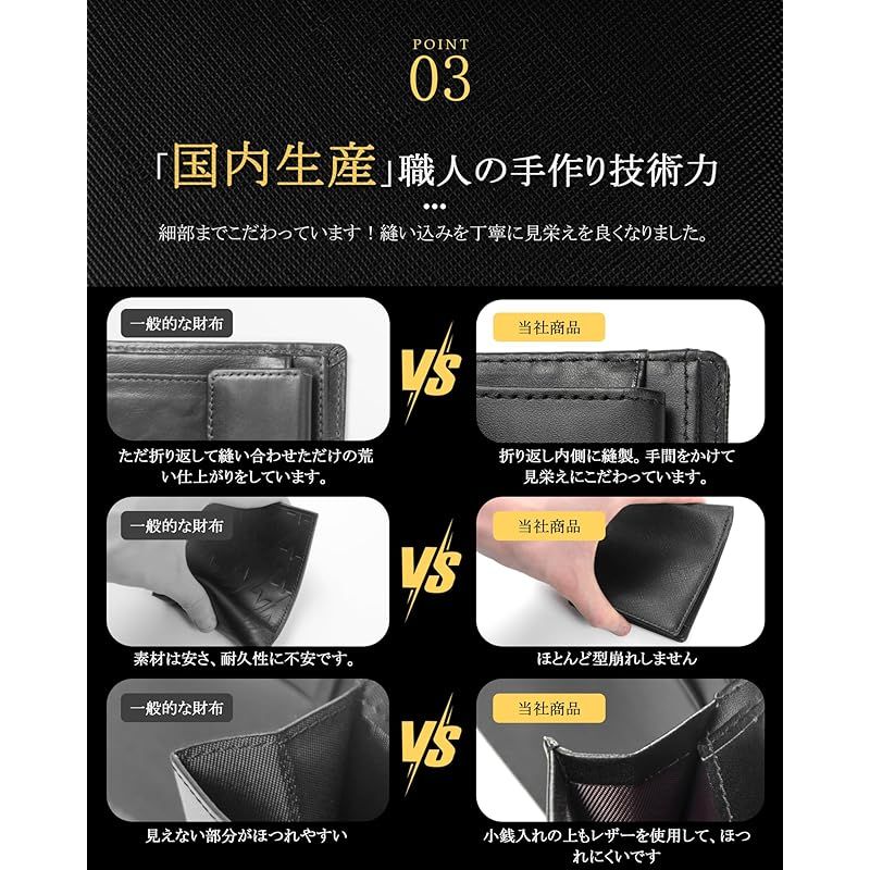 [Alivern] 財布 メンズ 2つ折り 本革 薄い 小銭入れ RFID＆磁気スキミング防止 一流の財布職人が作る 二つ折り財布 ふたつおり サイフ コンパクト 軽い 紳士用 (グリーン) 0