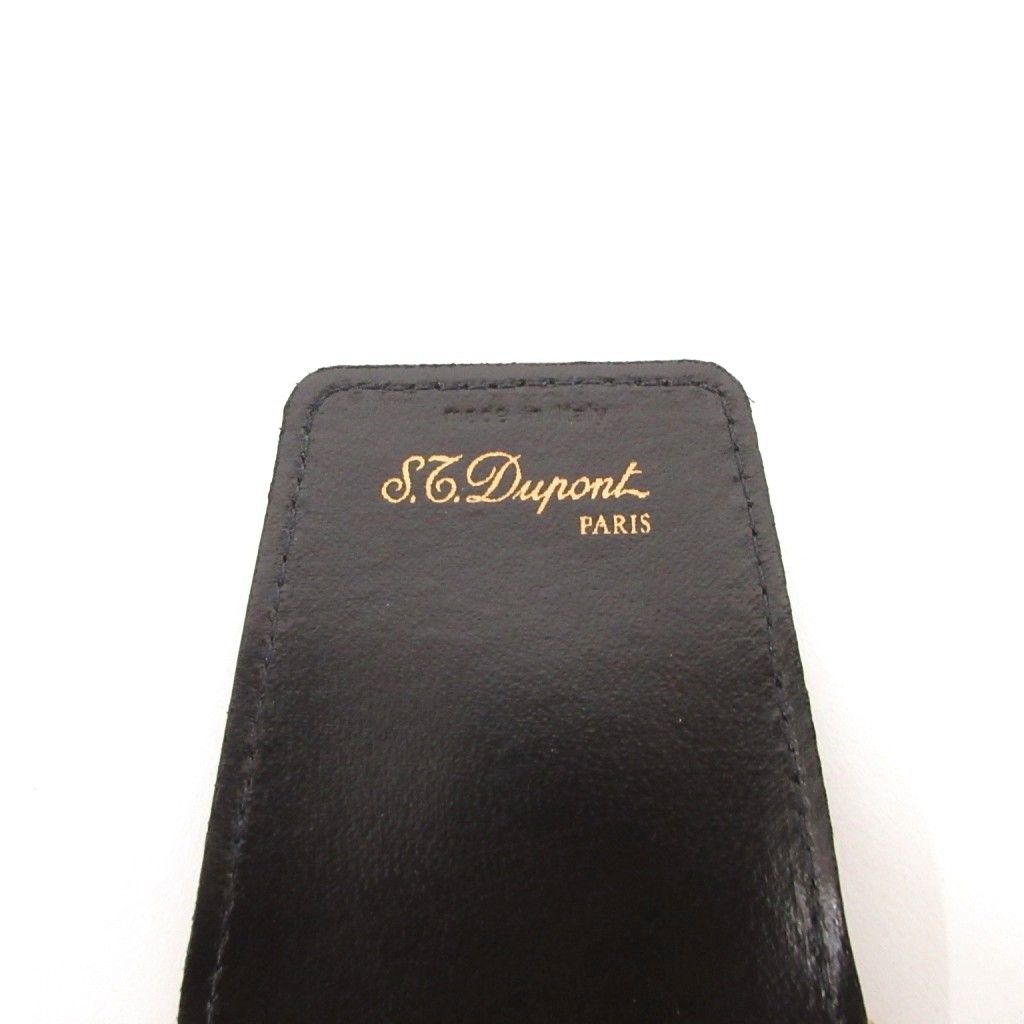 エステーデュポン S.T.DUPONT 美品 ペンケース 筆箱 黒 ブラック ロゴ