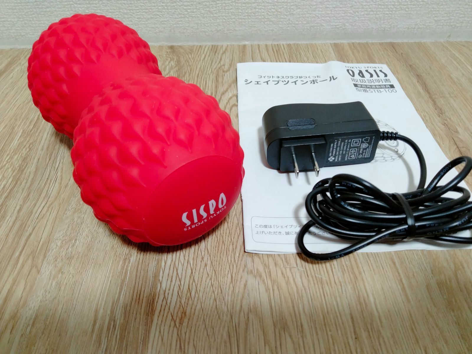 東急スポーツオアシス OASIS シェイプツインボール レッド STB-100