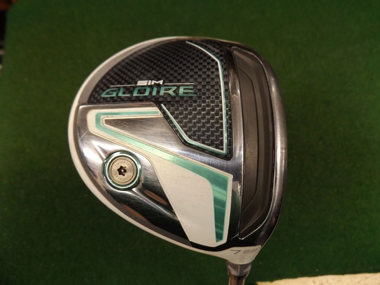 2855 SIM GLOIRE LA 7W 22° 純正カーボン L カバー無 テーラーメイド