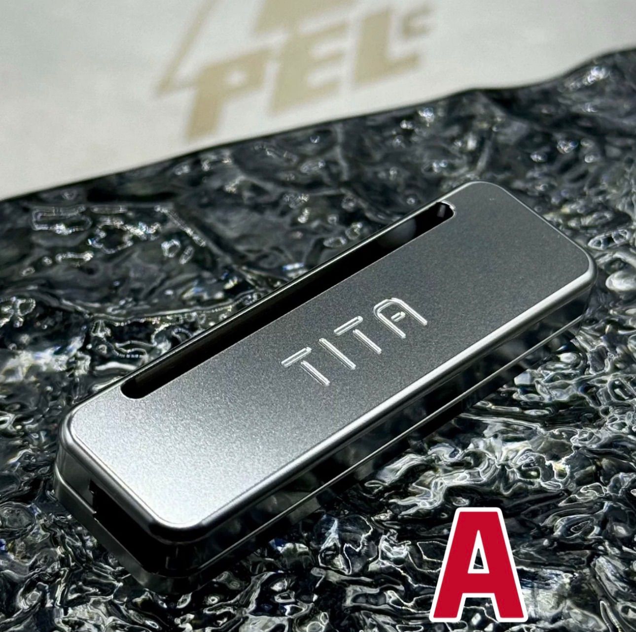 「正規品」PEL TITA ジルコニウム製　フィジェットトイ　EDC TITA PELフィジェットスライダー EDCトイ ハンドスピナー - メルカリ