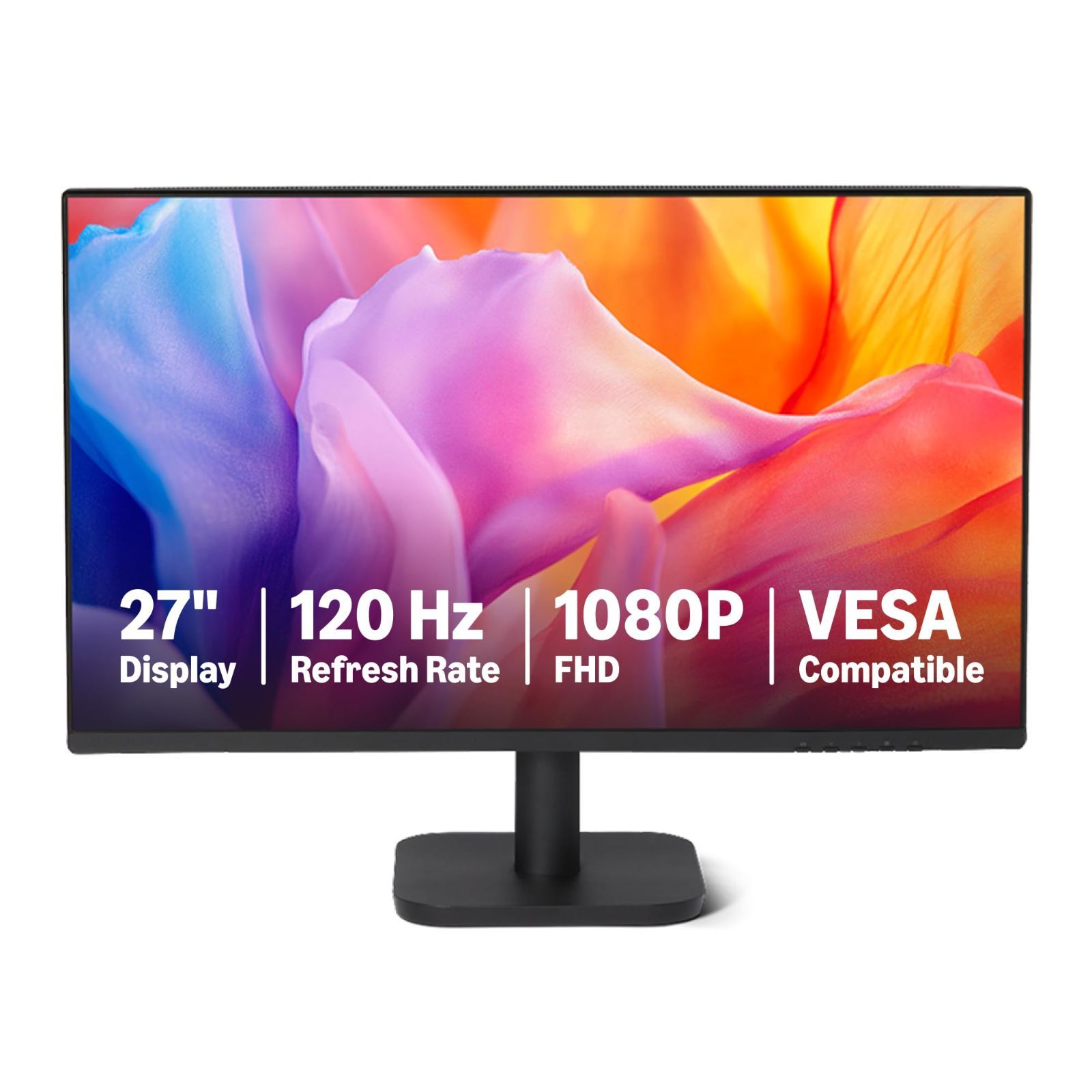 【即日発送】モニター 120 Hz FHD 1080p 27インチ HDMI DP VGA VESA対応 オフィス ベーシック 家庭用 68.6cm ブラック ディスプレイ