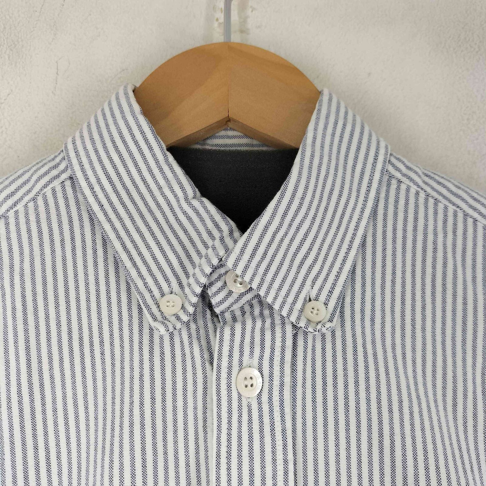 メゾンキツネ MAISON KITSUNE L/S BD ストライプシャツ メンズ 37 