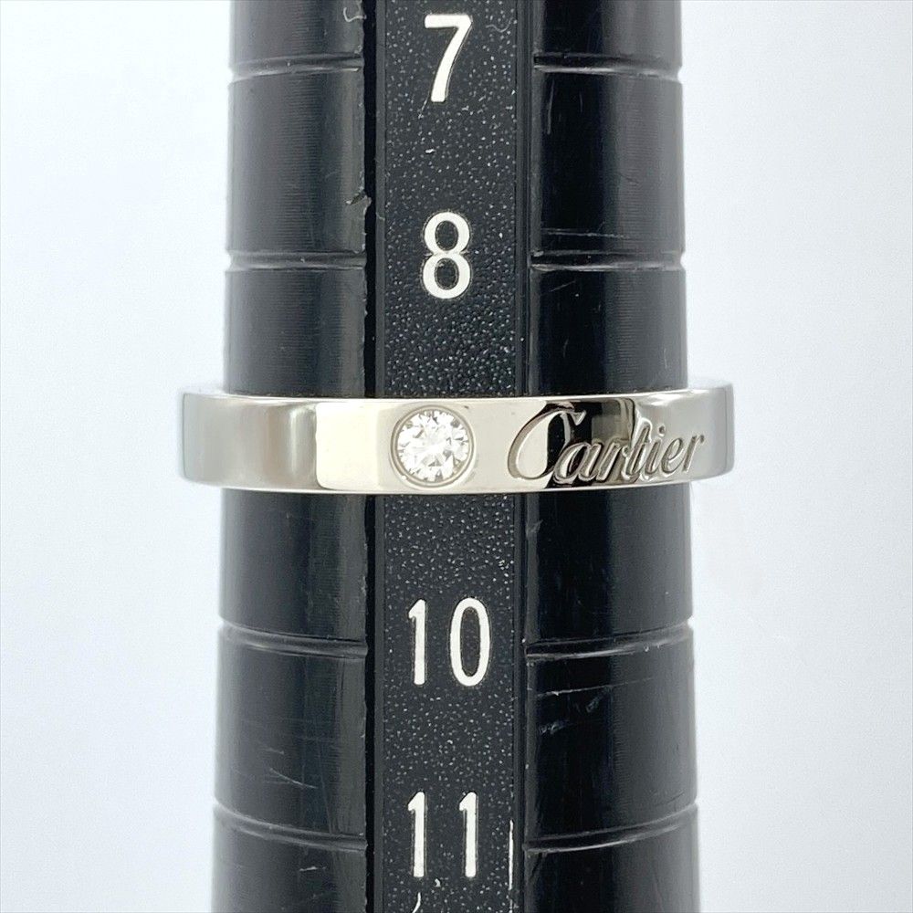カルティエ Cartier エングレーブド リング 指輪 ダイヤモンド #49 