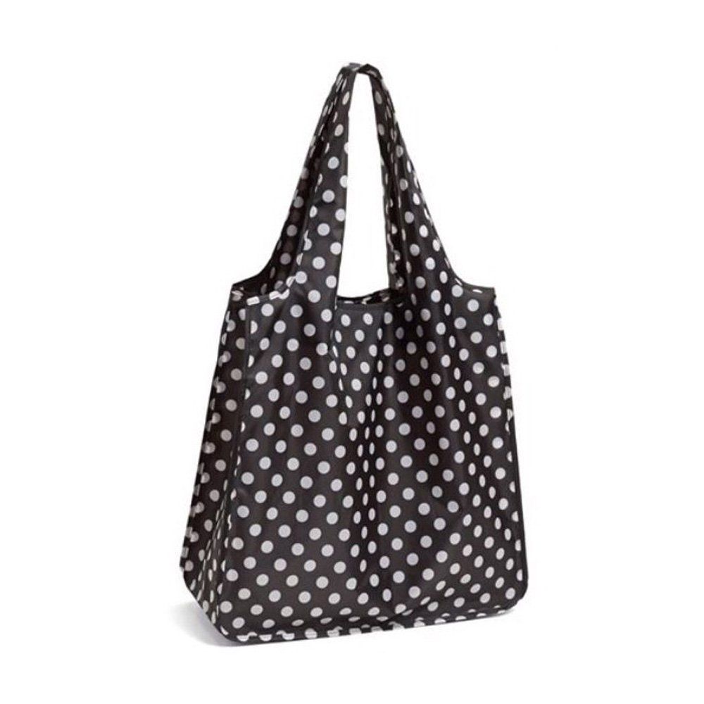 ケイトスペード エコバッグ Le Pavillion Reusable Shopping Tote(black white dots) kate spade【並行輸入品】