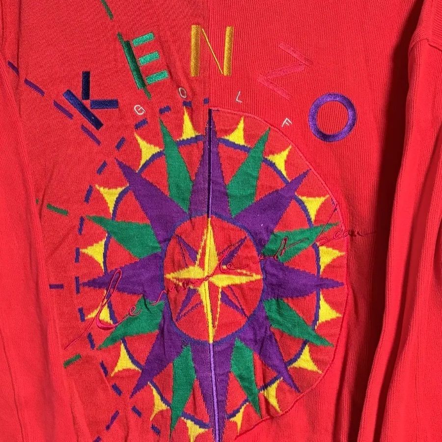 希少 90's vintage KENZO GOLF 幾何学柄 スウェット 短丈 希少 90´s vintage KENZO GOLF 幾何学柄 スウェット 短丈の通販はau