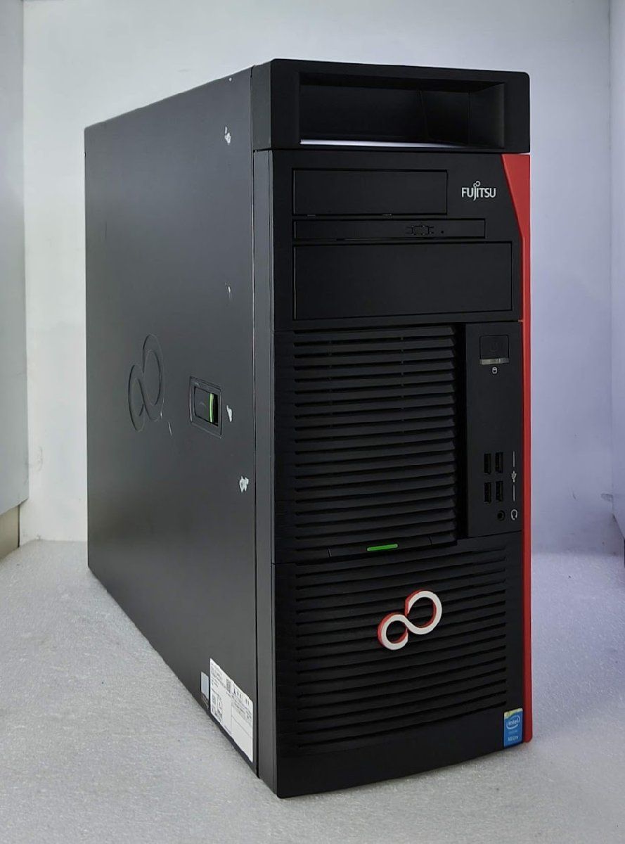 ★[Win11] 超速SSD 大容量メモリ タワーWS 富士通 CELSIUS M770 (4コア Xeon W-2123 3.6GHz/32GB/NVMe SSD 256GB+1TB/Quadro P2000/DVD)