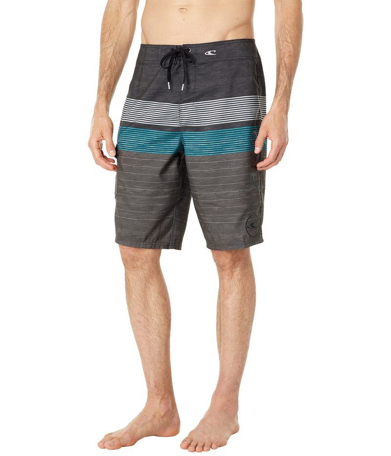 オニール メンズ 水着 ハーフパンツ・ショーツ プリント ショートパンツ ONeill Santa Cruz Printed Boardshorts Black ブラック