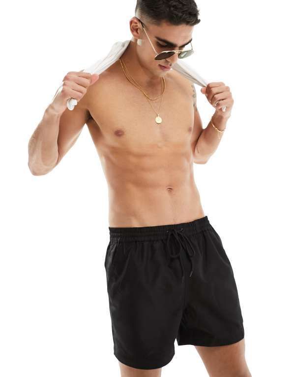 サウスビーチ メンズ 水着 ハーフパンツ・ショーツ ショートパンツ South Beach swim shorts Black ブラック