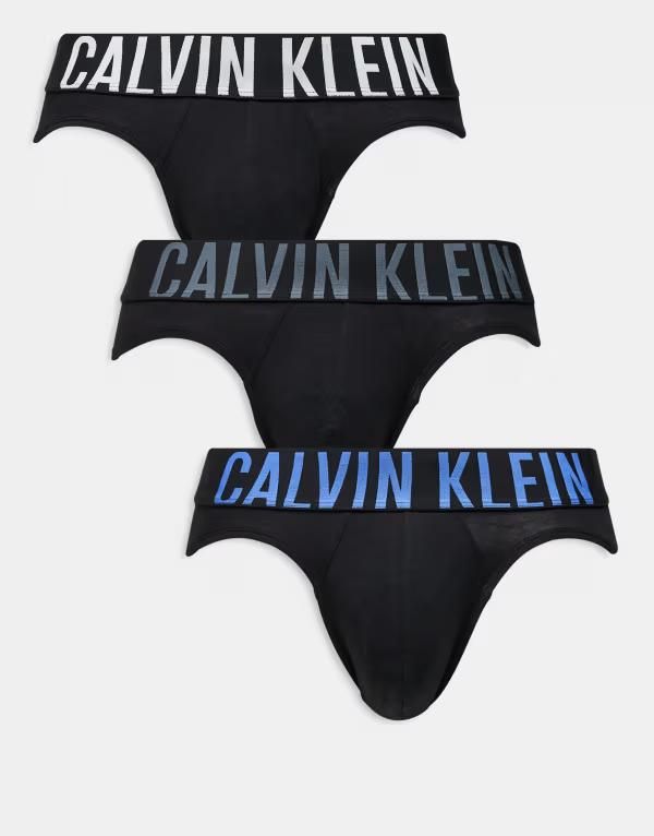 カルバンクライン メンズ アンダーウェア トランクス コットン ロゴ Calvin Kleintense Power 3 pack cotton hipster briefs with grayblue logo waistbands Multi マルチカラー