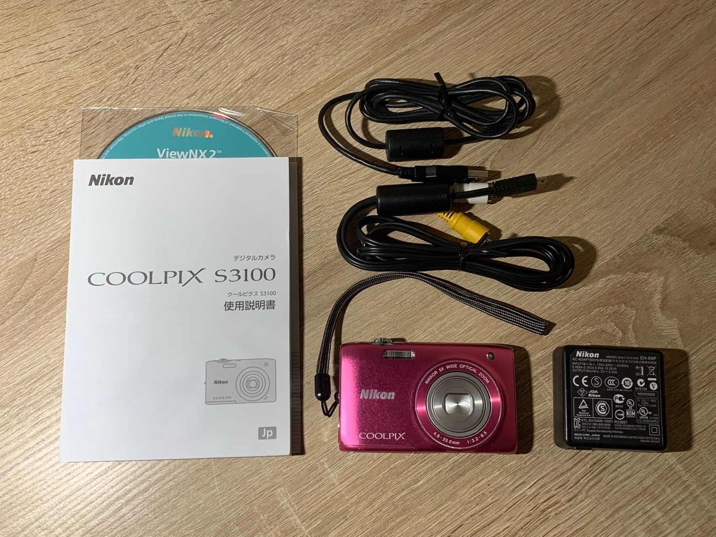 0534 Nikon COOLPIX S3100 ピンク デジカメ 動作確認済み 美品 【コ
