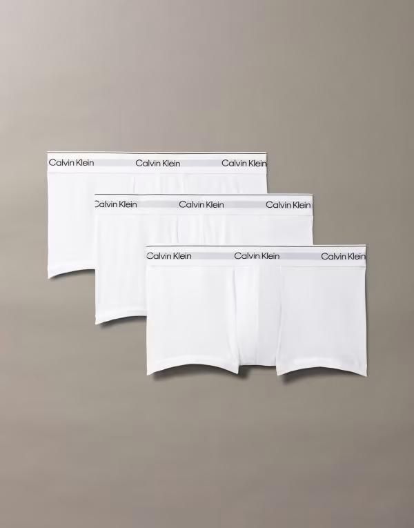 カルバンクライン メンズ アンダーウェア トランクス ローライズ コットン Calvin Klein Icon Cotton Stretch 3 pack low rise briefs WHITE ホワイト
