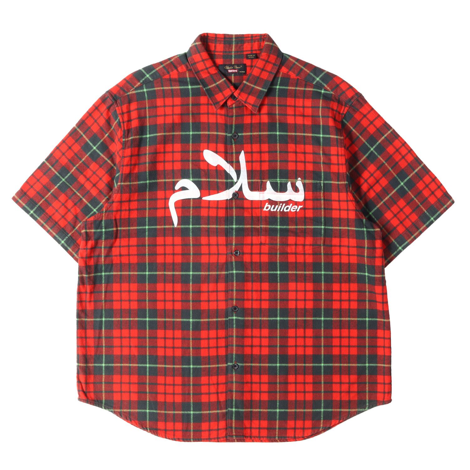 美品】Supreme シュプリーム シャツ レッド グリーン サイズ:M | 23SS 