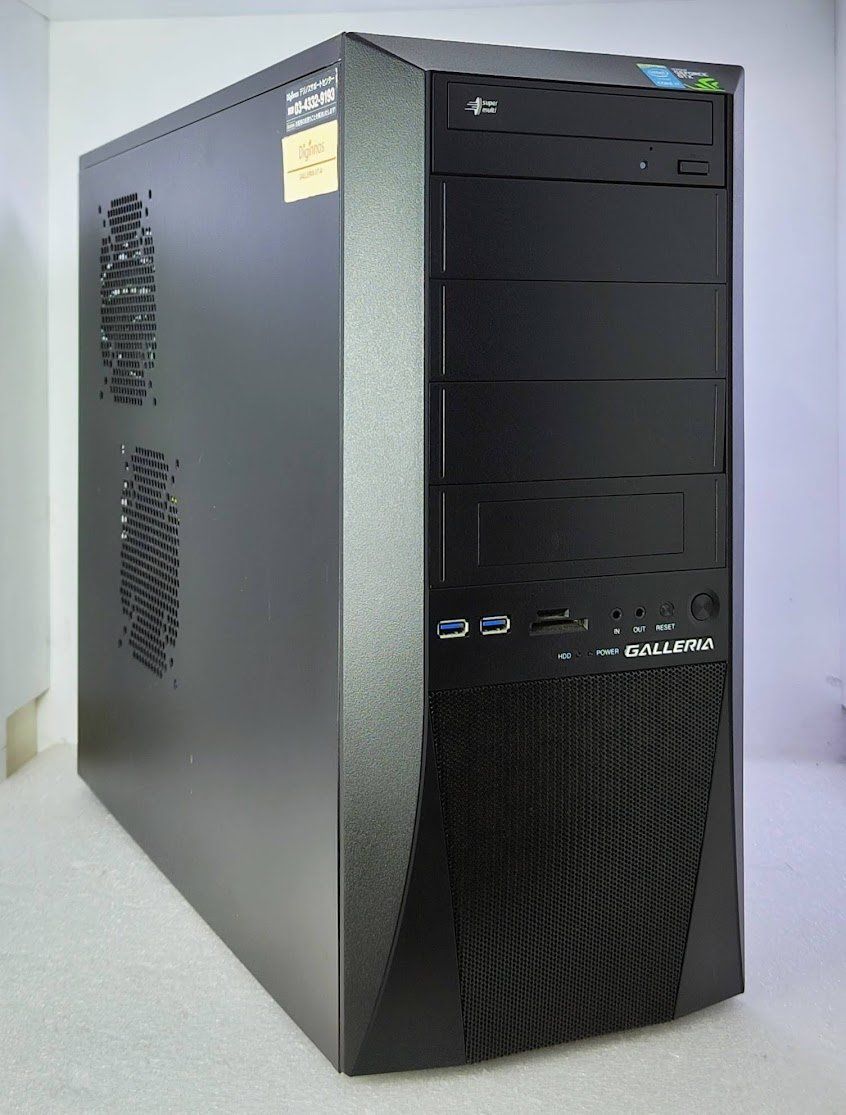 ★GALLERIA i7搭載 GTX 格安ゲーミングタワーPC ドスパラ Diginnos XT-A (KT19/H97) (Core i7-4790 3.6GHz/8GB/SSD 128GB+500GB/Windows10)
