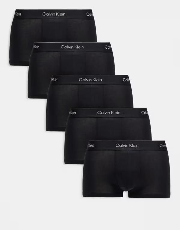 カルバンクライン メンズ アンダーウェア トランクス ローライズ コットン Calvin Klein Icon Cotton Stretch 5 pack low rise briefs Black ブラック
