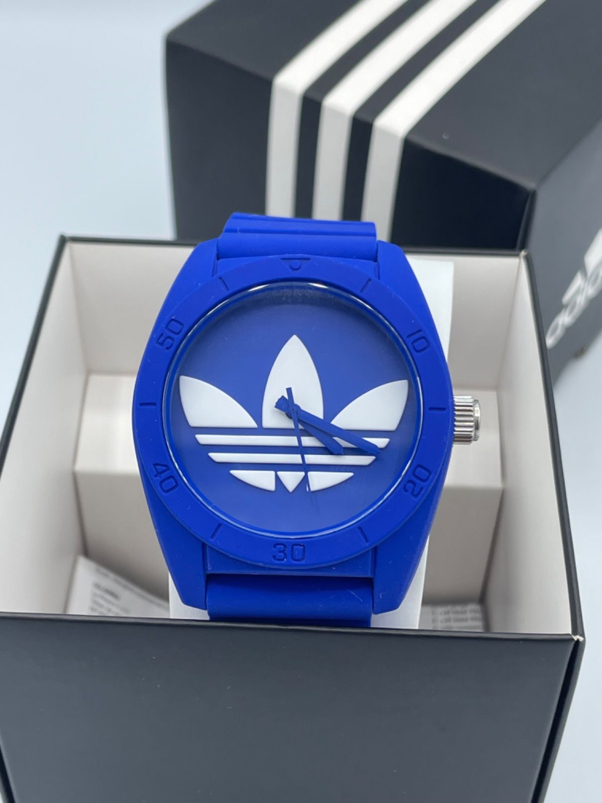 未使用 adidas SANTIAGO サンティアゴ ADH6169 腕時計 ブルー 廃盤品 
