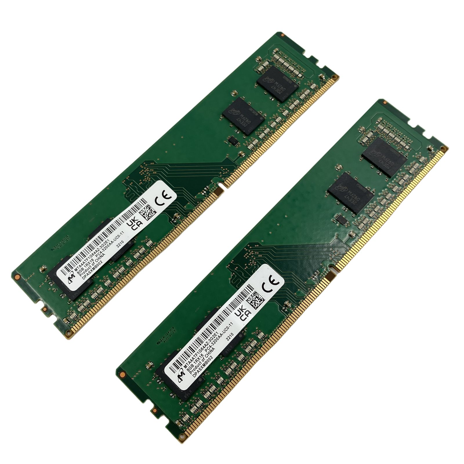 パーツ Micron メモリ PC4-3200AA 8GB 4枚