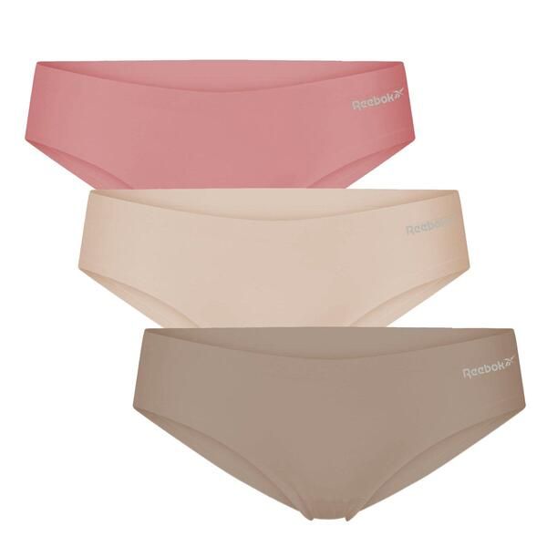 リーボック レディース アンダーウェア パンツ Reebok Womens 3 pack Briefsusie GreyPinkPink グレー