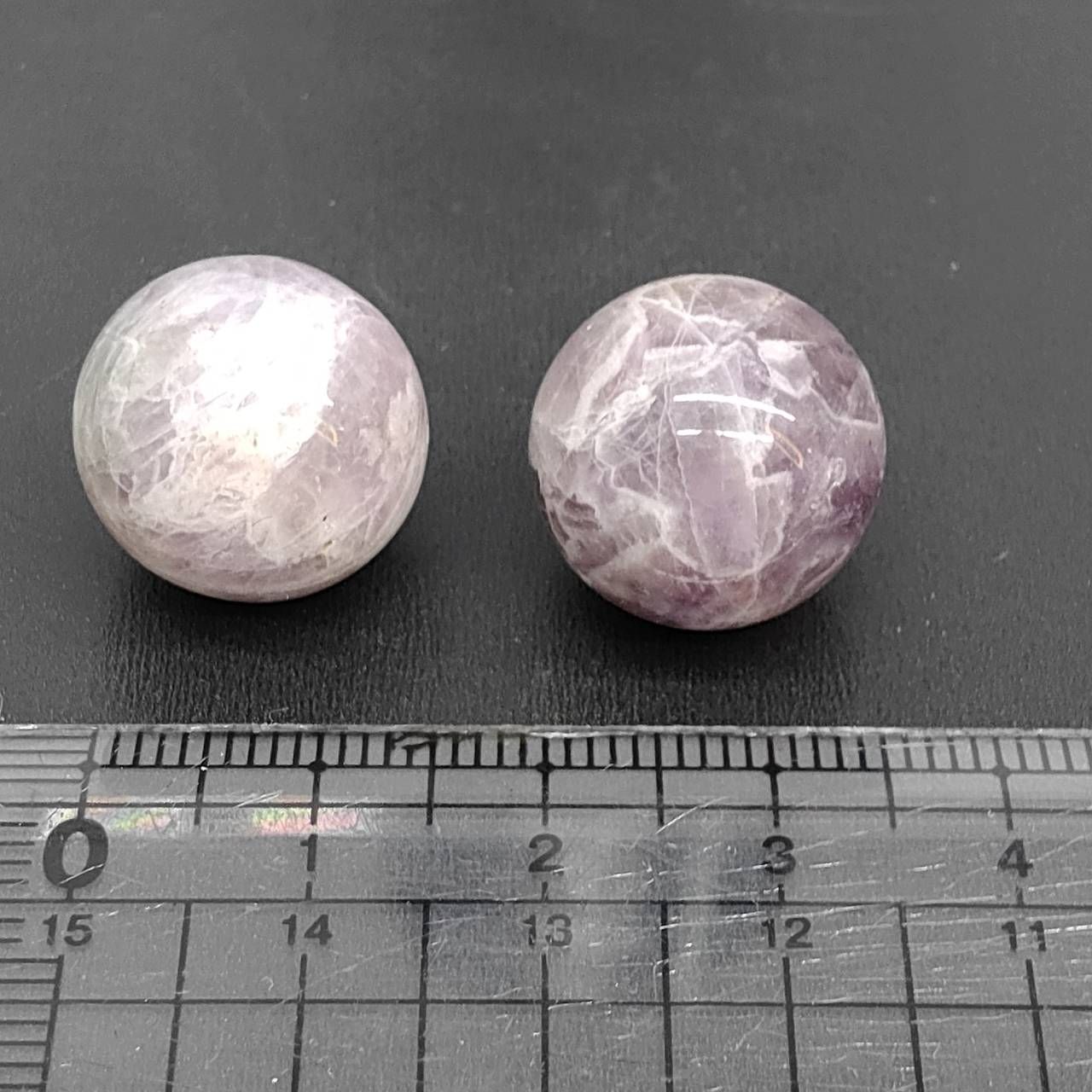 アメジスト 丸玉 14mm 2個セット 紫 水晶 インテリア 置物 天然石 