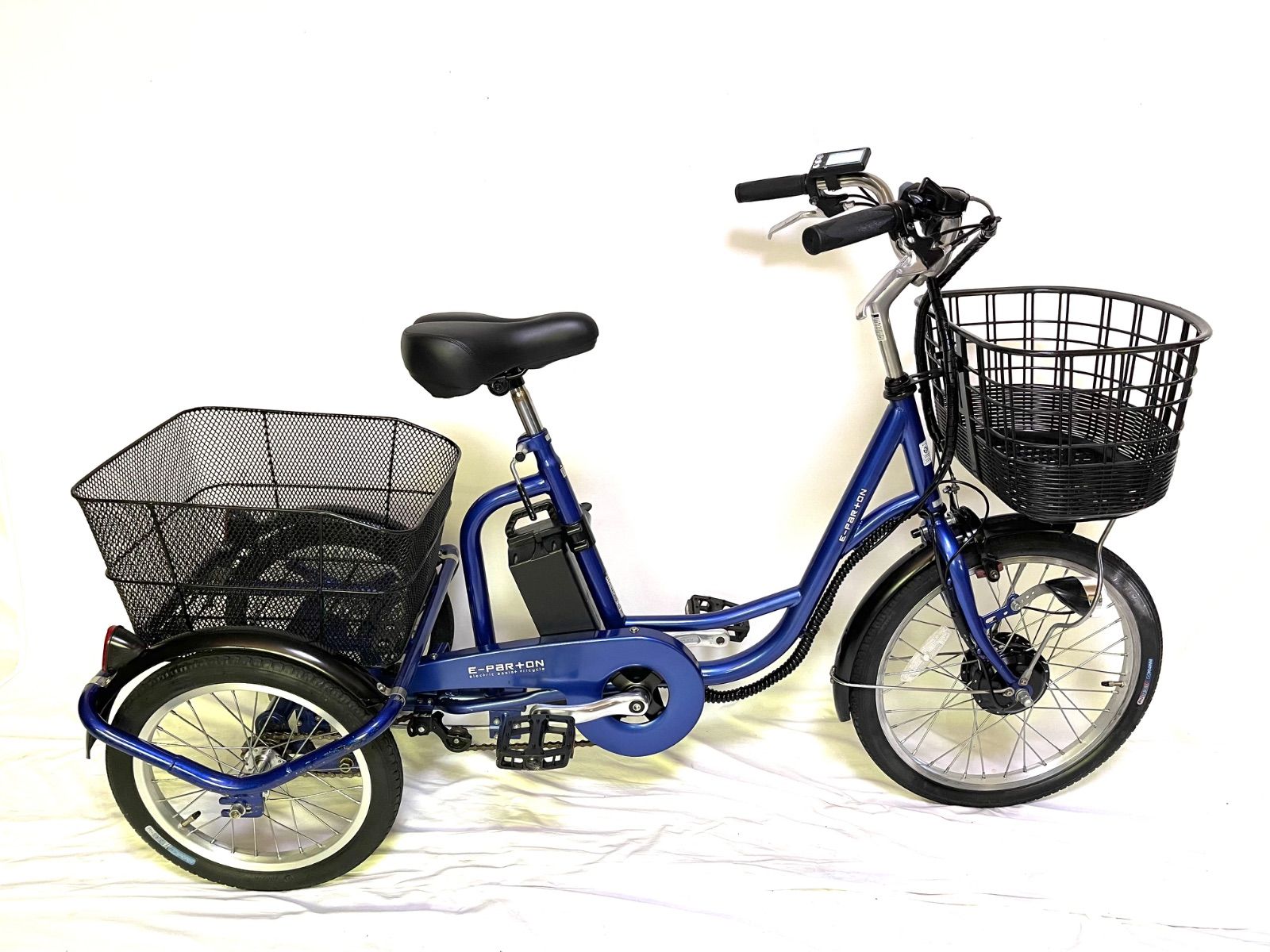 送料無料 電動アシスト三輪自転車 5.8Ah 18-16インチ動作確認済
