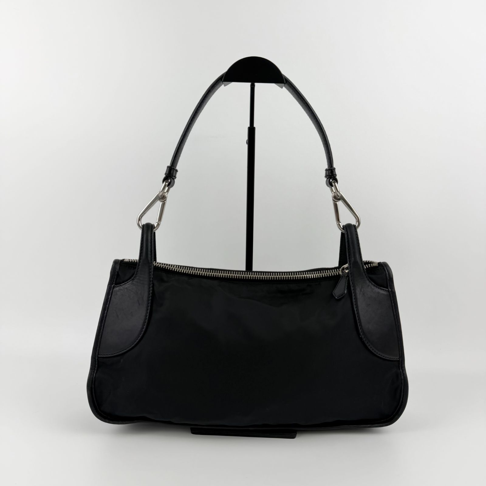 中古】PRADA プラダ トライアングルロゴ トートバッグ ショルダー 