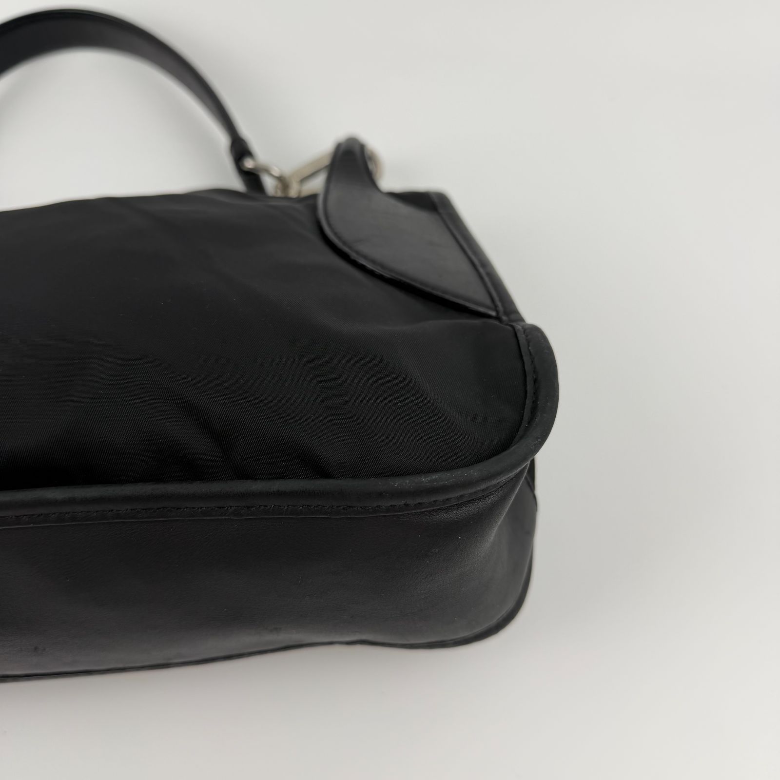 中古】PRADA プラダ トライアングルロゴ トートバッグ ショルダー 