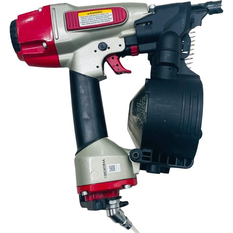 MAX マックス 釘打機 常圧コイルネイラ CN-450AD レッド 動作未確認 【中古】 12605K10