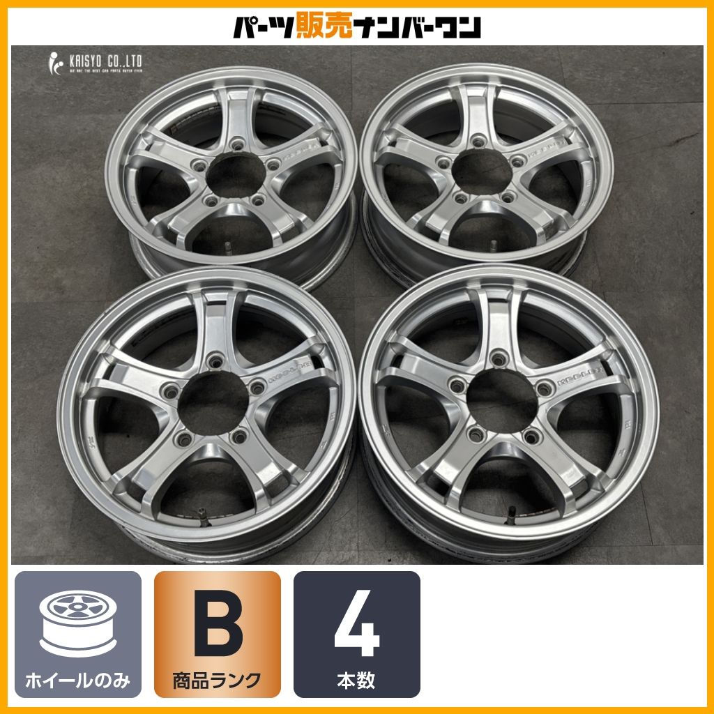 【JB64 ジムニーサイズ】ウェッズ キーラー 16in 5.5J +19 PCD139.7 5穴 4本 JB23 JA22 JA12 JIMMNY 星形 5本スポーク カスタム用