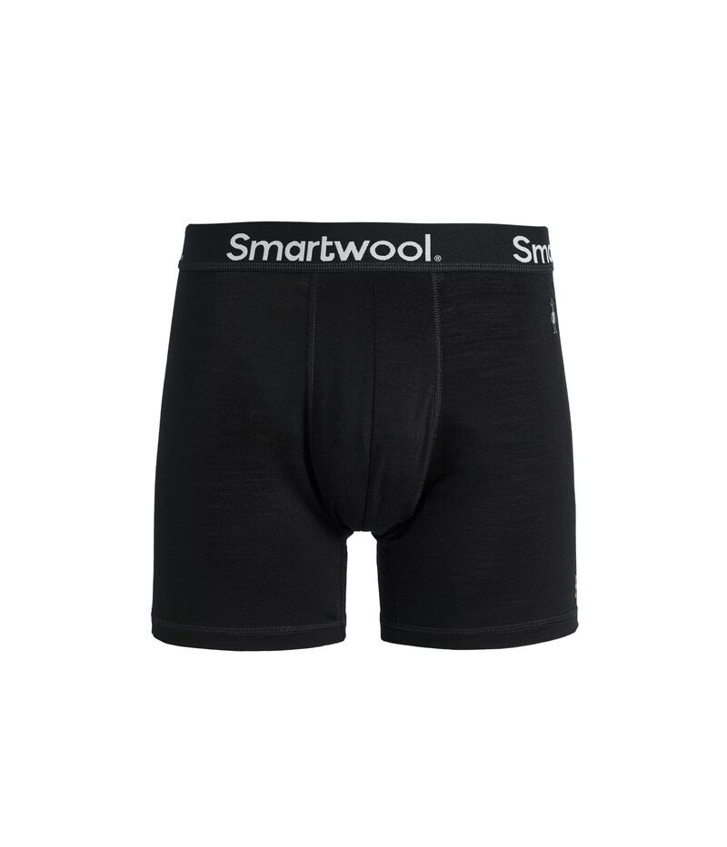 スマートウール メンズ アンダーウェア ボクサーパンツ Smartwool Everyday Merino Boxer Brief Boxed Black ブラック