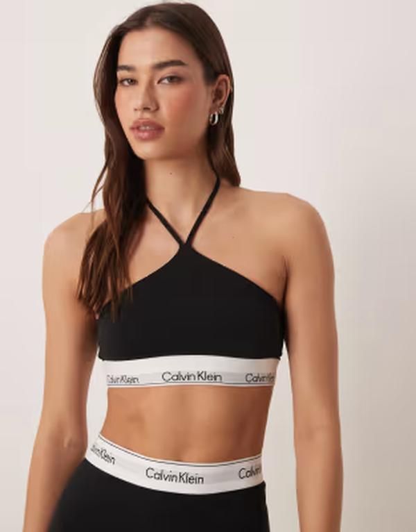 カルバンクライン レディース アンダーウェア ブリーフパンツ コットン Calvin Klein Icon Cotton Modal unlined bralette Black ブラック