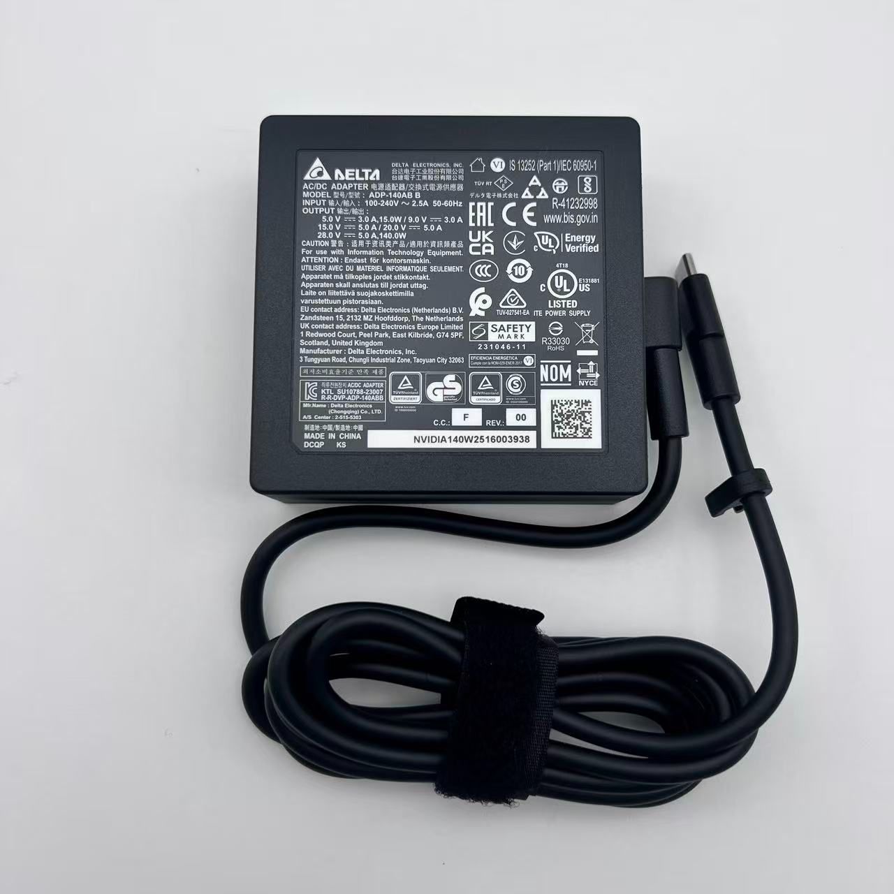 【新品】純正 DELTA ADP-140AB B 28V 5A 140W Type-c(USB-C) 電源 ACアダプター