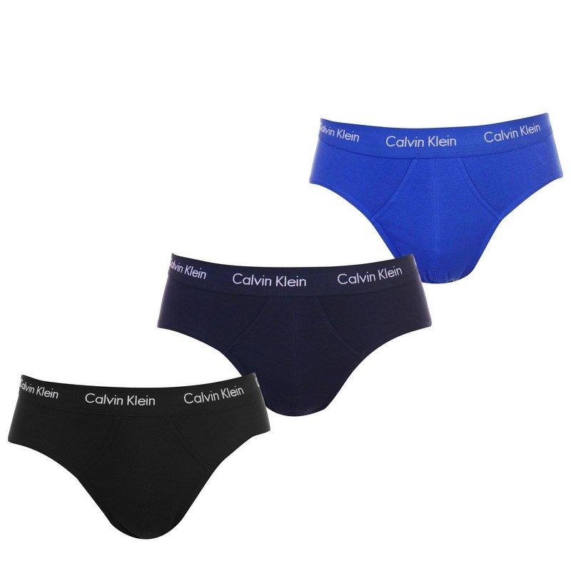 カルバンクライン メンズ アンダーウェア ブリーフパンツ Calvin Klein 3 Pack Briefs BlkNvyBlu