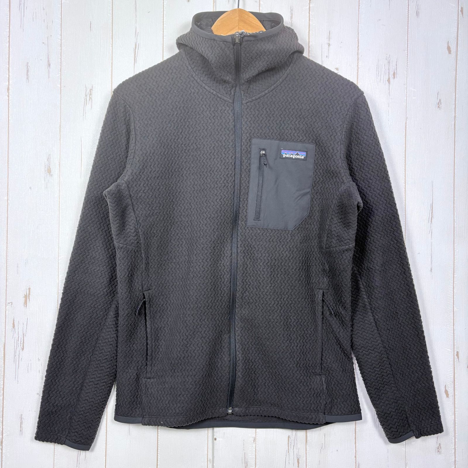 ✉️Men's S ブラック系 2024 Patagonia ( パタゴニア ) R1 エア フルジップ フーディ R1 Air Full Zip Hoody ポリエステル ウェア トップス アウター ジャケット フリース z00057203