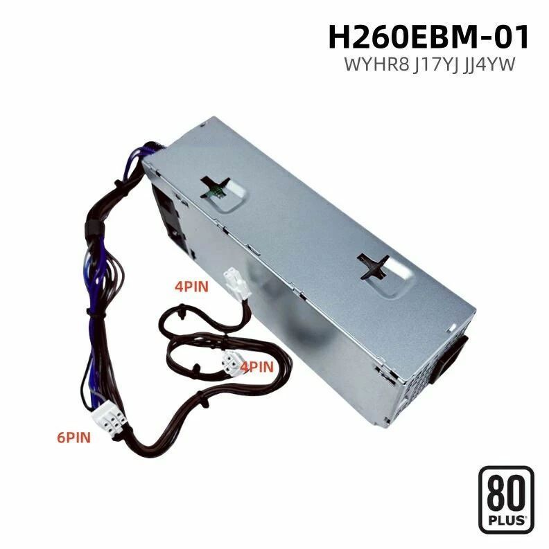 純正新品 Dell Optiplex 3080 3090 5080 5090 7080 7090 MT 電源ユニット 260W AC260EBM-01 H260EBM-01 D260EBM-01 L260EBM-01 6ピン4ピン4