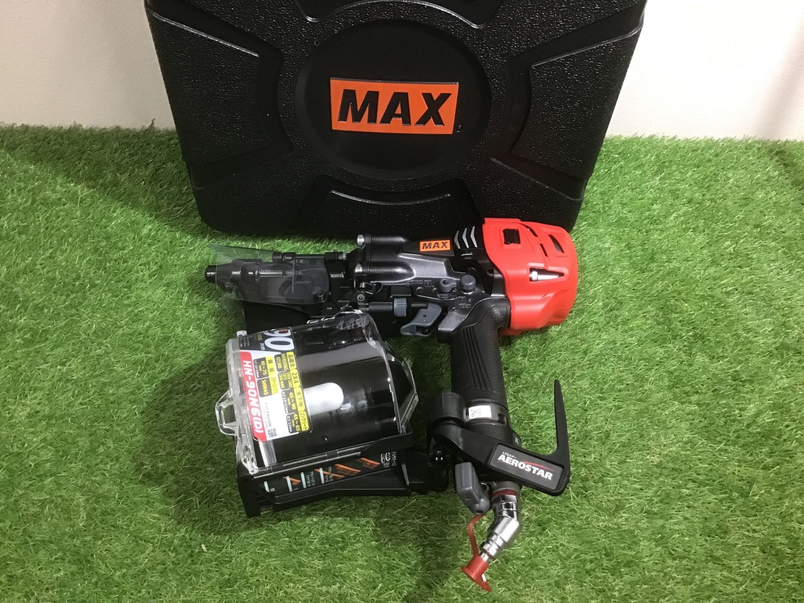 【未使用品】マックス(MAX) 高圧エア釘打ち機 HN-90N6(D)-G●アクトツール富山店●SC