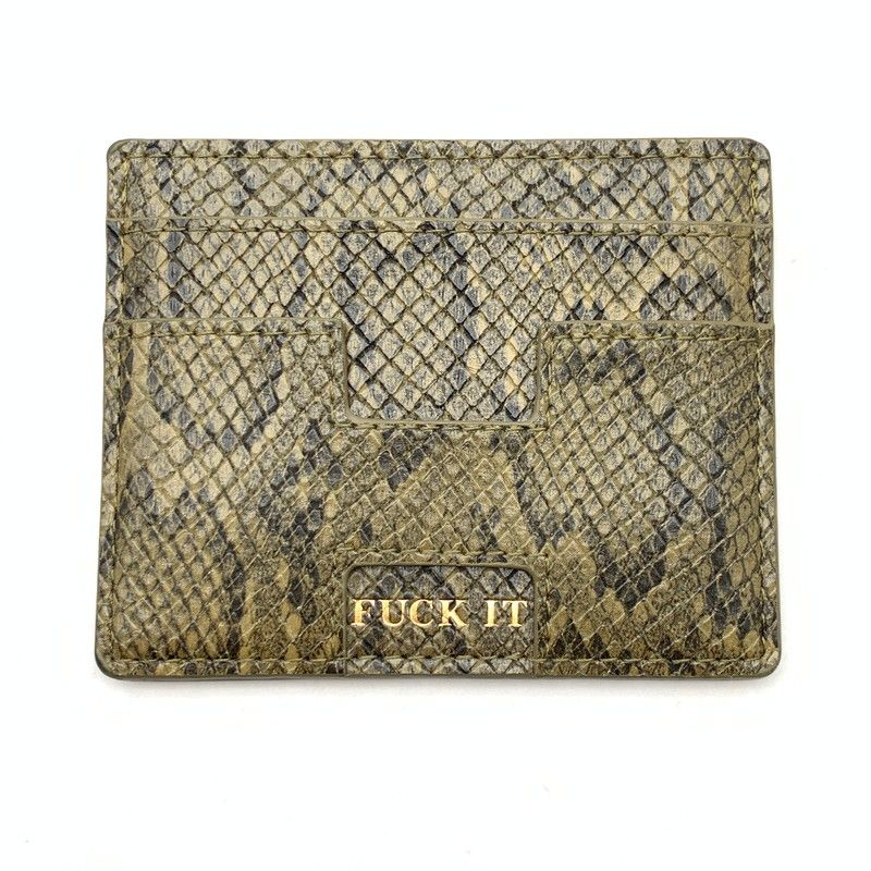 【中古品】 HUF FUCK IT CARDHOLDER ハフ カードホルダー カードケース パスケース ブランド 【200-260509-gm-18-fuz】